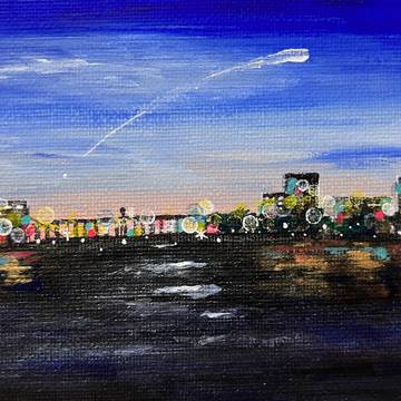 夜明け前。