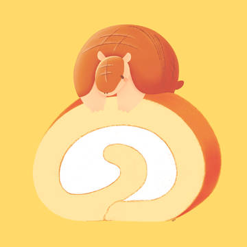 ロールケーキとジョン