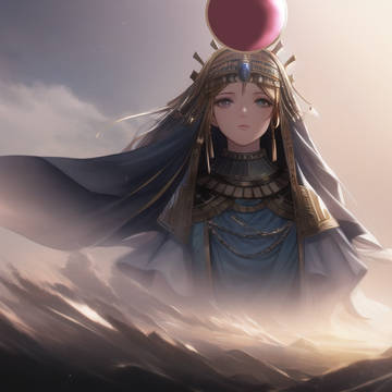 [Novelai]太陽神ラーが空を歩く