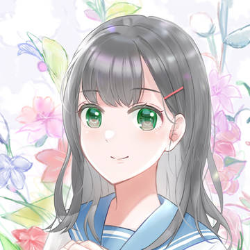 水色セーラー服の女の子