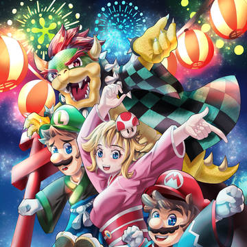 super mario natsumatsuri マリオ夏祭り