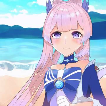 [原神]　珊瑚宮心海と海辺でデート