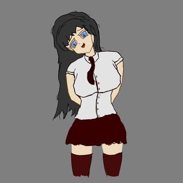 Shes a bit embarrased