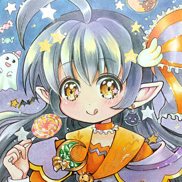 ハロウィン三日月ちゃん