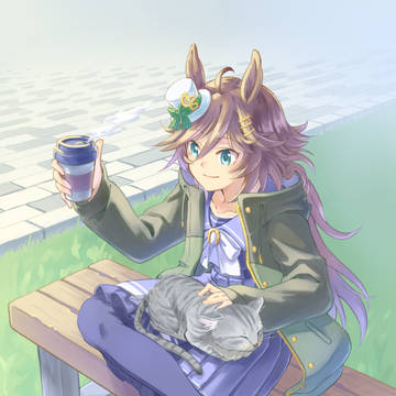 寒くなってきたので猫で暖をとるシービー