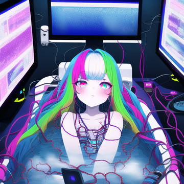Android in the bath