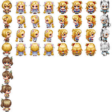 RPGツクール用歩行グラ　一期生