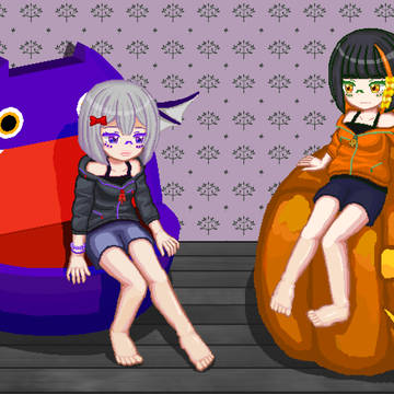 まよさん＆縁さん　ハロウィンコス