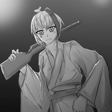 縁日、射的明けにて