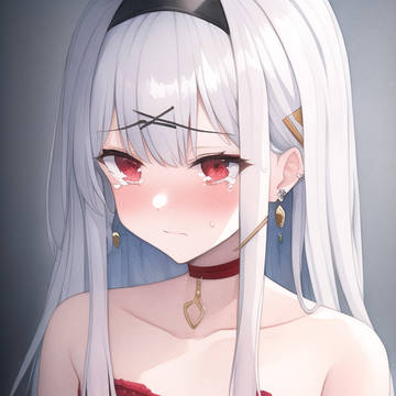 流泪、少女