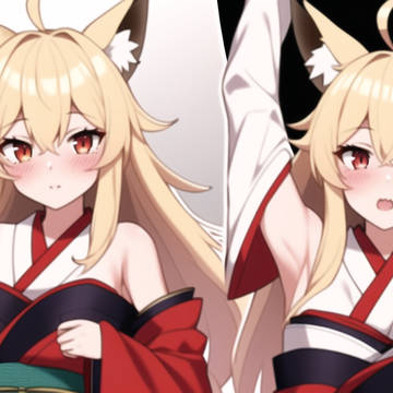 金毛羞涩狐娘