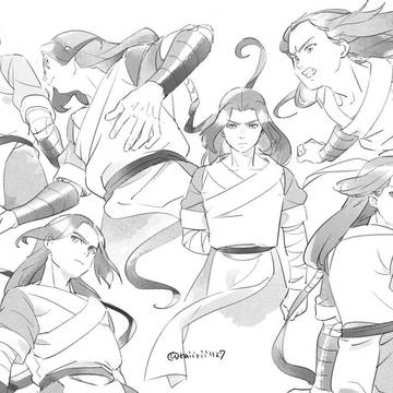 [ロシャオヘイセンキ]モノクロイラストまとめ