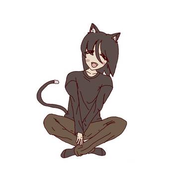 comfy cat girl