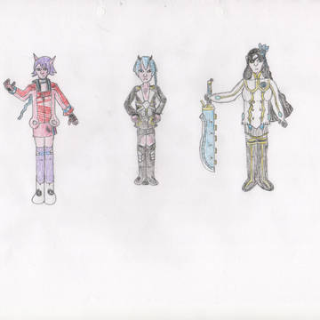 PSU Karen, Nagisa and PSO2 Io