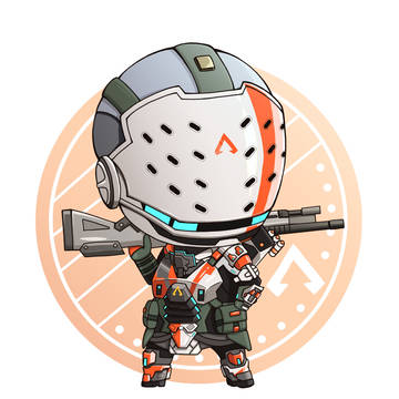 ミニキャラ【バンガロール】APEXコマンダープレステージスキン