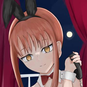 首輪とバニーなマキマさん