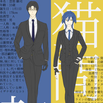 コミッション用資料（猫間・乾）
