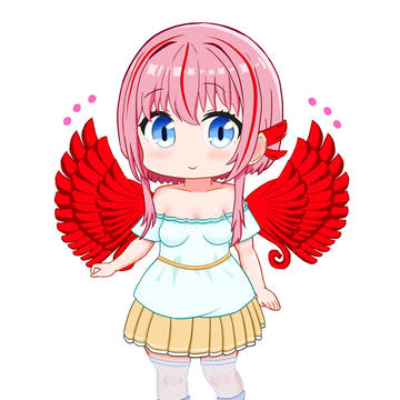 ふぇにーさん　SD　羽パタパタするGIF