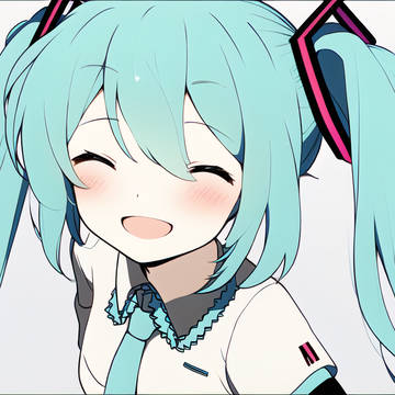 ミクさんの笑顔