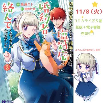 『塩対応』3巻11/8発売！