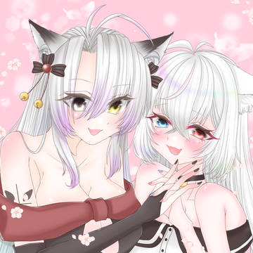 #すずこな 1周年記念の時のお祝いイラスト