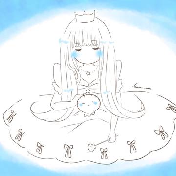 A jelly fish and princess☁️🫧