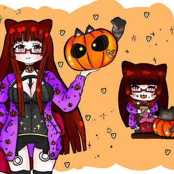 Gathika with Pumkin