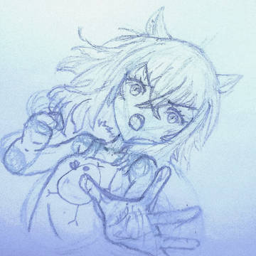 training  pose with anime