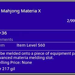 Mahjong Materia X