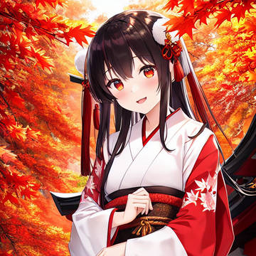 紅葉×巫女