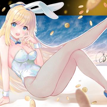 白バニーちゃん