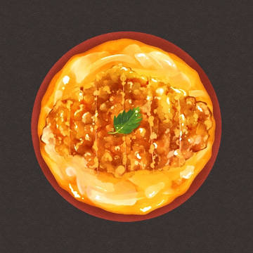 フリーアイコン「かつ丼」