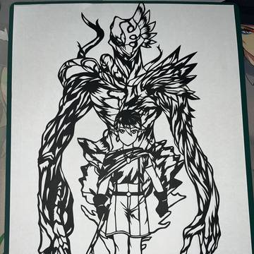 花畑チャイカ　ショタ　切り絵