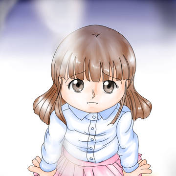 俯瞰の女の子