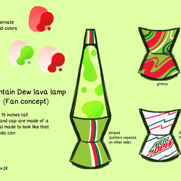 Mountain Dew lava lamp concept