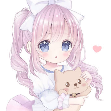 子犬を抱いて
