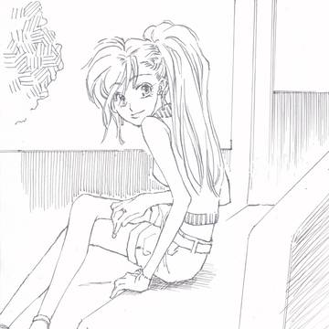 小学１年生女子用に描いた。
