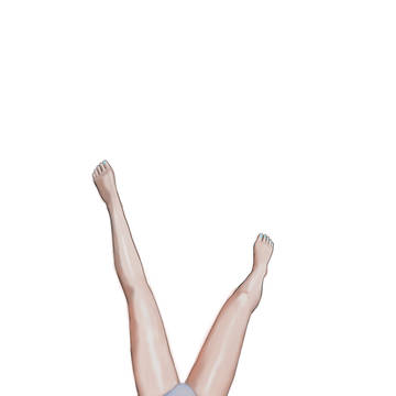 Blue Girl falling safe version