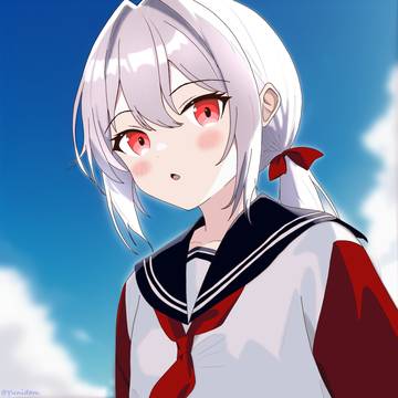 銀髪美少女