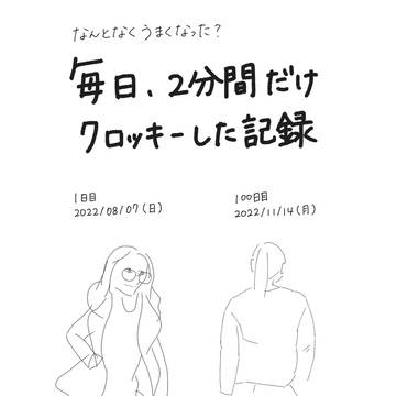 2分間クロッキー 1日目〜100日目