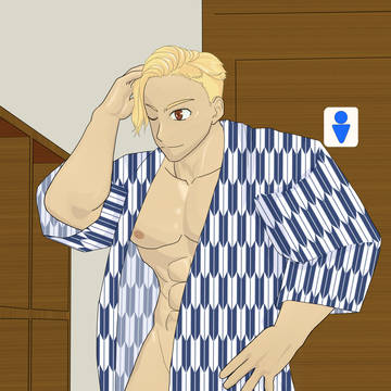 大浴場で見かけたフィジーク男子