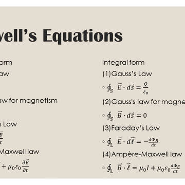 馬克士威方程組Maxwell's equations