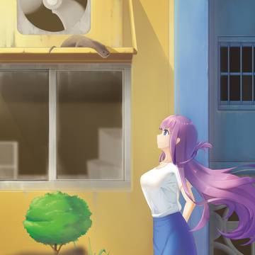 金門ユーラシアカワウソと女の子