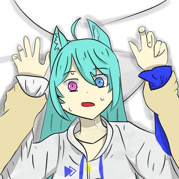 イラスト13枚目　押し倒し