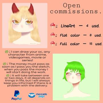 Open commisions.