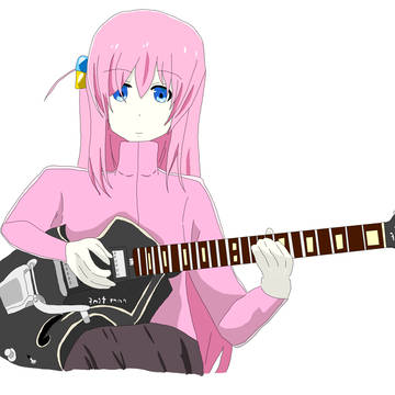 国産ヴィンテージギターを弾くぼっちちゃん