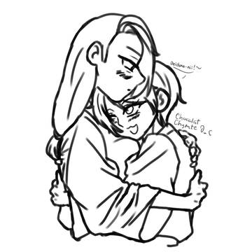 "Baby, hug me please?~"