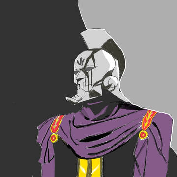 模写　鉄仮面（陰影あり）