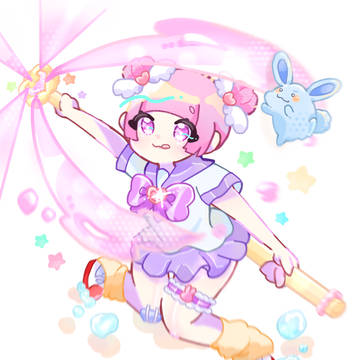魔法少女(∩^_^)⊃━☆゚