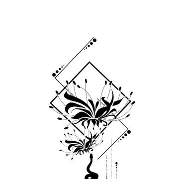 彼岸花と蛇